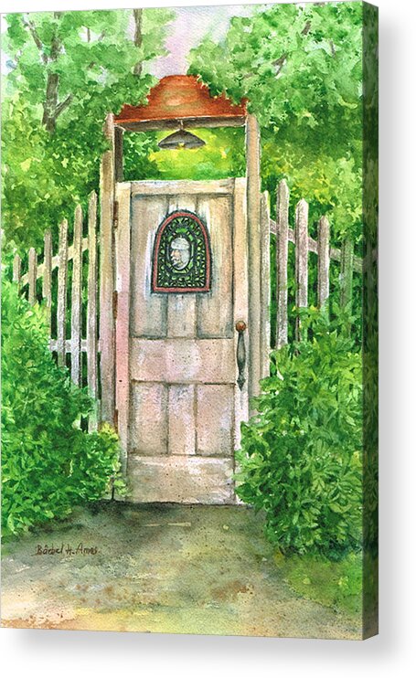 Garden Acrylic Print featuring the painting Secret Garden by Barbel Amos