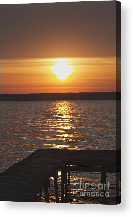 Sunrise Acrylic Print featuring the photograph Seneca Lake by William Norton