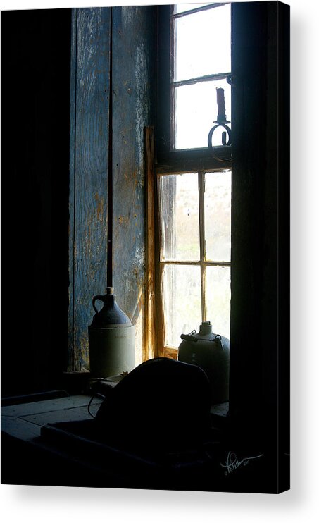 Ghost Town Acrylic Print featuring the photograph Shades of Blue by Vicki Pelham