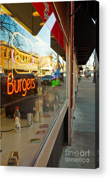 Architectural Acrylic Print featuring the photograph Small Town Life by Lawrence Burry