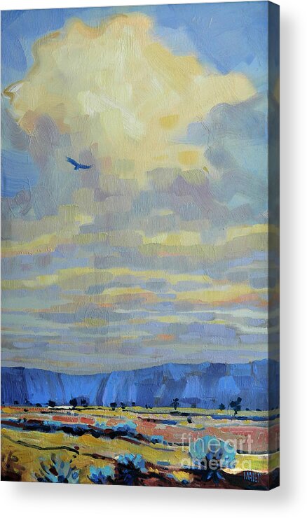 Eagle Acrylic Print featuring the painting Soaring by Donald Maier