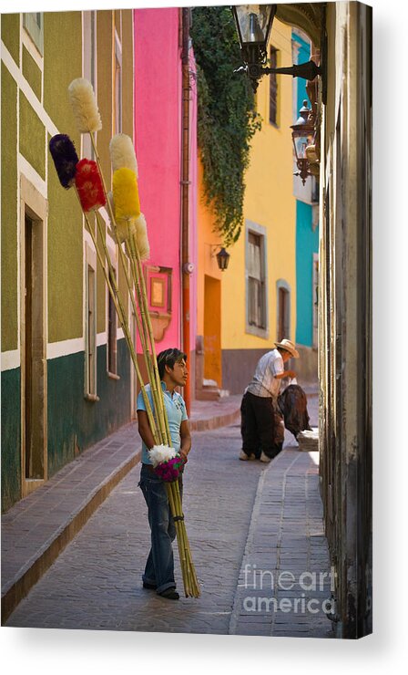 Craig Lovell Acrylic Print featuring the photograph Streets of Guanajuato by Craig Lovell