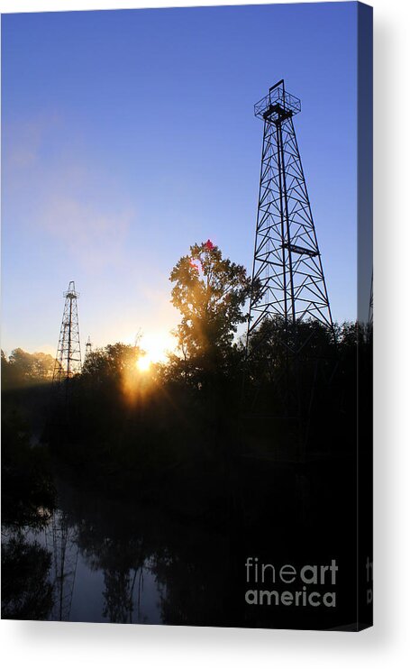 Sabine River Acrylic Print featuring the photograph Sunrise On The Sabine by Kathy White