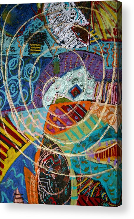  Acrylic Print featuring the mixed media Swallowed Whole By Whale by Clarity Artists