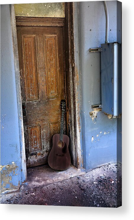Guitar Acrylic Print featuring the photograph That Old Guitar by Bill Cannon