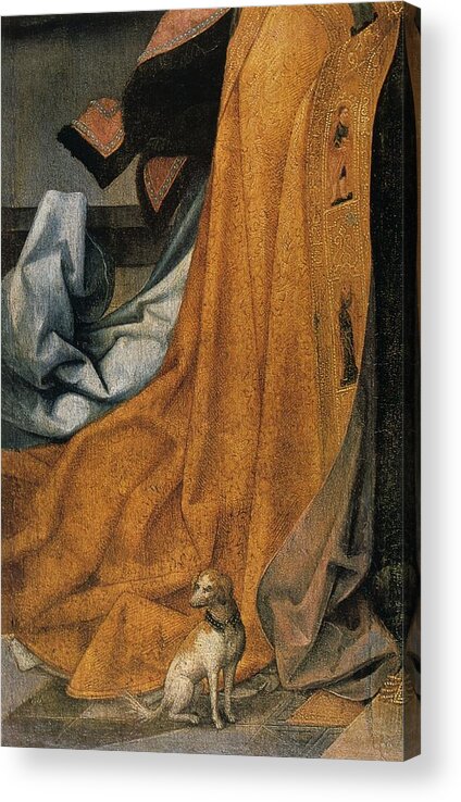 Vertical Acrylic Print featuring the photograph 'the Annunciation' Painting By Jean Bellegambe by Photos.com