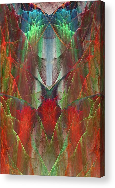 Mask Acrylic Print featuring the digital art The Mask2 by Rick Chapman