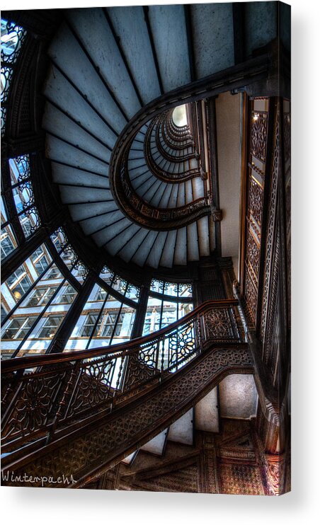 Chicago Acrylic Print featuring the photograph The Rookery Stairs by Raf Winterpacht