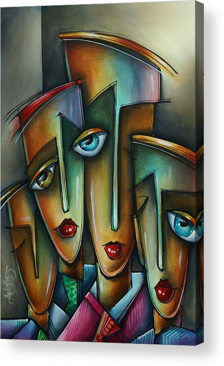 Urban Expressions Acrylic Print featuring the painting The Union by Michael Lang