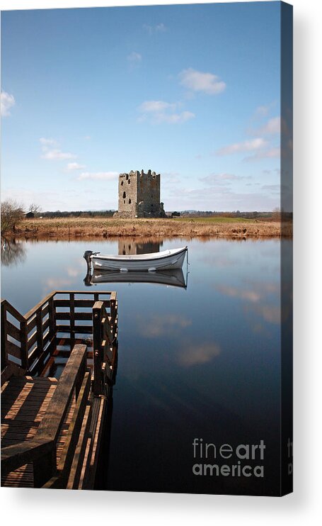 Threave Castle Acrylic Print featuring the photograph Threave Castle Reflection by Maria Gaellman