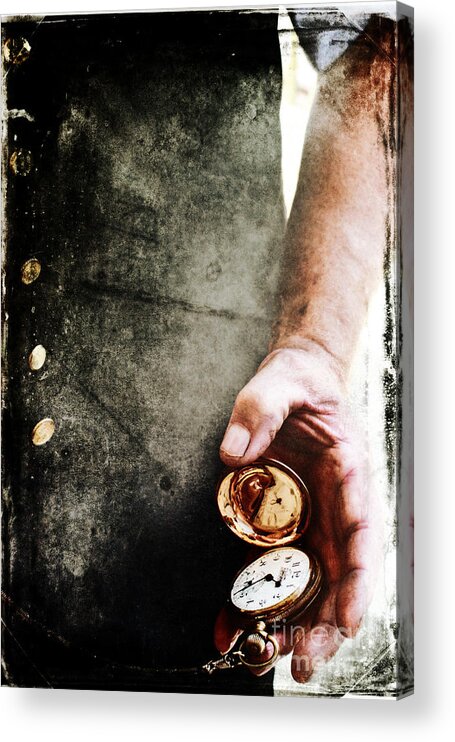 Texture Acrylic Print featuring the photograph Time by Stephanie Frey