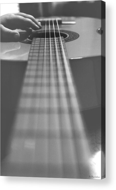 Guitar Acrylic Print featuring the photograph Tiny Hands 2 by Southern Tradition