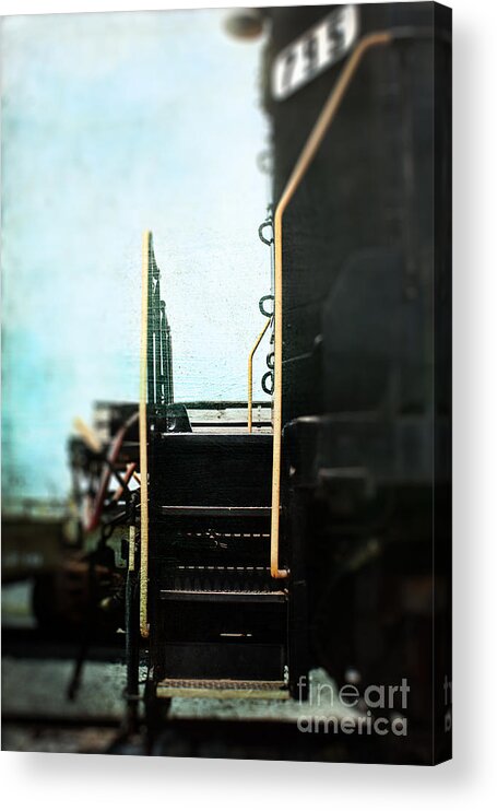 Atmosphere Acrylic Print featuring the photograph Train Steps by Stephanie Frey