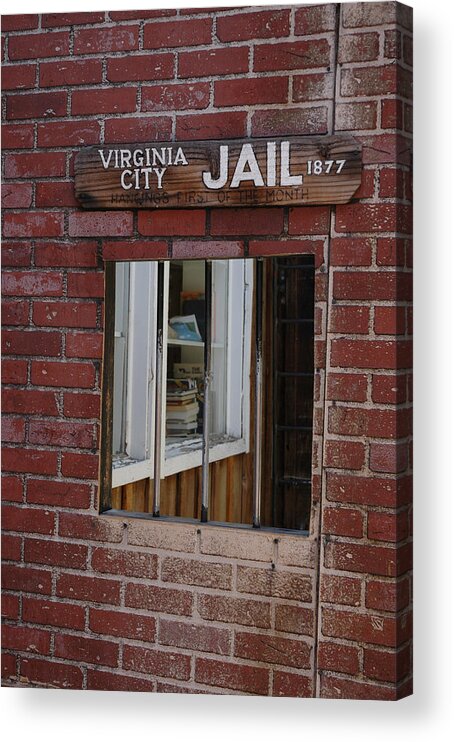 Usa Acrylic Print featuring the photograph Virginia City Nevada Jail by LeeAnn McLaneGoetz McLaneGoetzStudioLLCcom