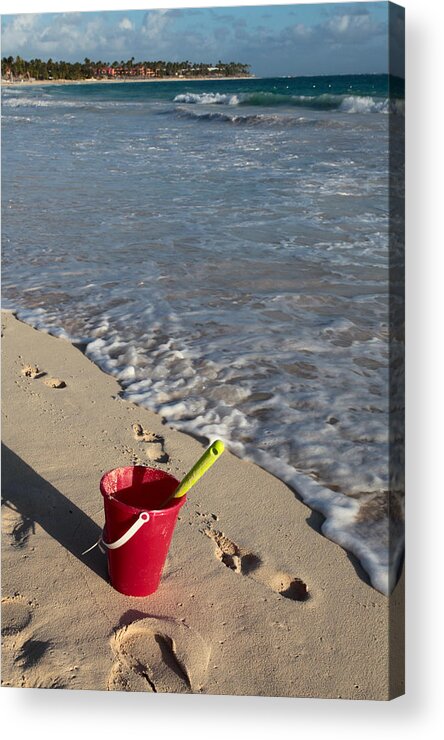 Caribbean Acrylic Print featuring the photograph When Can We Go to the Beach? by Karen Lee Ensley