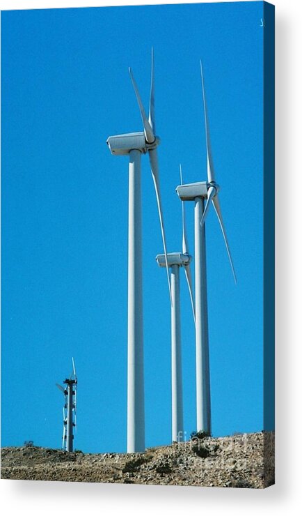 Desert Acrylic Print featuring the photograph Windmills 8 by Kip Vidrine