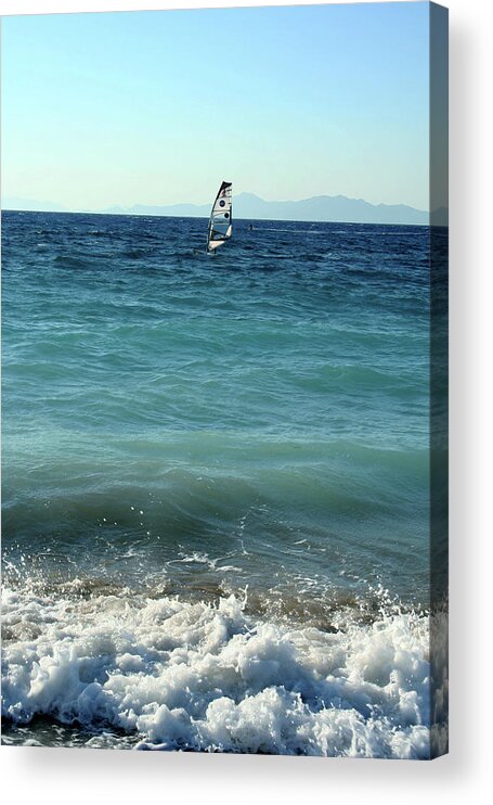 Windsurf Acrylic Print featuring the photograph Windsurf by La Dolce Vita