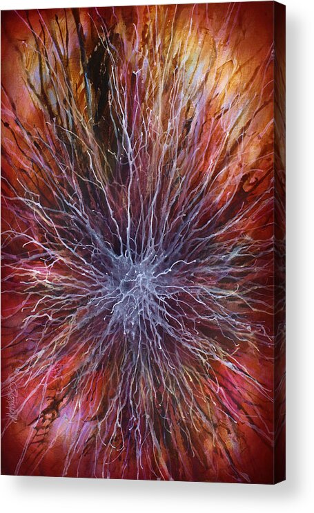 Abstract Acrylic Print featuring the painting ' Thorn' by Michael Lang