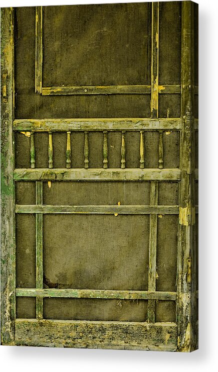 Old Door Acrylic Print featuring the photograph Abandoned by Bonnie Bruno