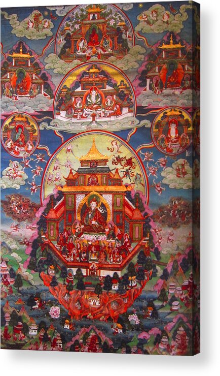 Buddhism Acrylic Print featuring the painting Buddhist Painting #6 by Steve Fields