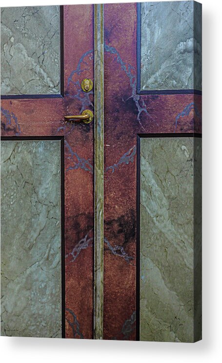 Church Door Acrylic Print featuring the photograph Door #1 by Elmer Jensen