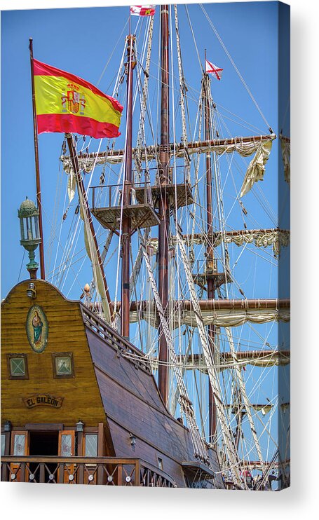 America Acrylic Print featuring the photograph El Galeon Andalucia #1 by Jack R Perry