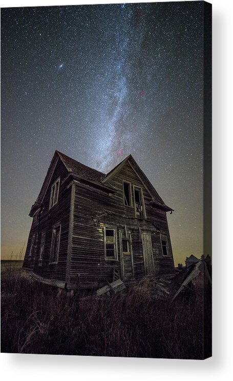 Milky Way Acrylic Print featuring the photograph Epiphany #1 by Aaron J Groen