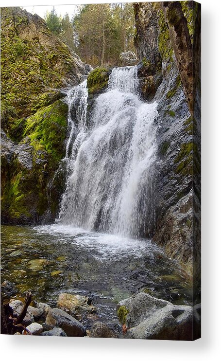 Faery Falls Acrylic Print featuring the photograph Faery Falls #1 by Maria Jansson