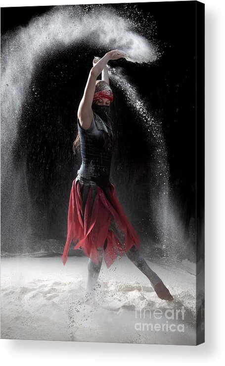 Dancing Acrylic Print featuring the photograph Flour Dancing Series #1 by Cindy Singleton