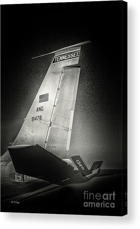 Military Acrylic Print featuring the photograph KC_135 In Flight Refueling Tanker by Rene Triay FineArt Photos