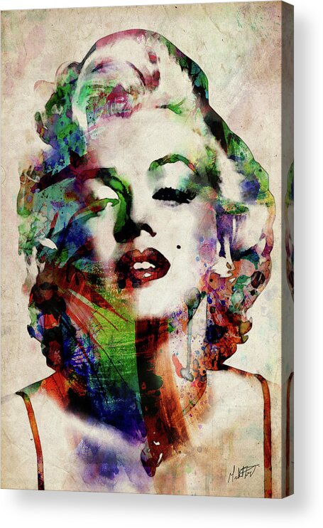 Marilyn Acrylic Print featuring the digital art Marilyn by Michael Tompsett