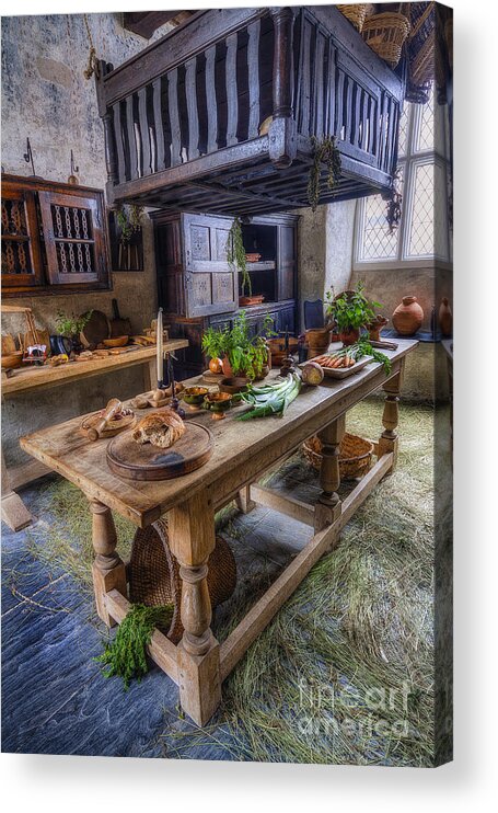 Interior Acrylic Print featuring the photograph Olde Kitchen #1 by Ian Mitchell