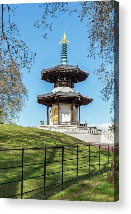 Peace Acrylic Print featuring the photograph Peace Pagoda #1 by Matt Malloy