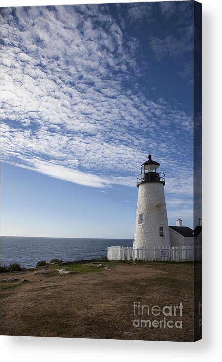 Pemaquid Acrylic Print featuring the photograph Pemaquid Lighthouse #1 by Timothy Johnson