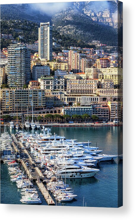 Monaco Acrylic Print featuring the photograph Principality of Monaco #1 by Artur Bogacki