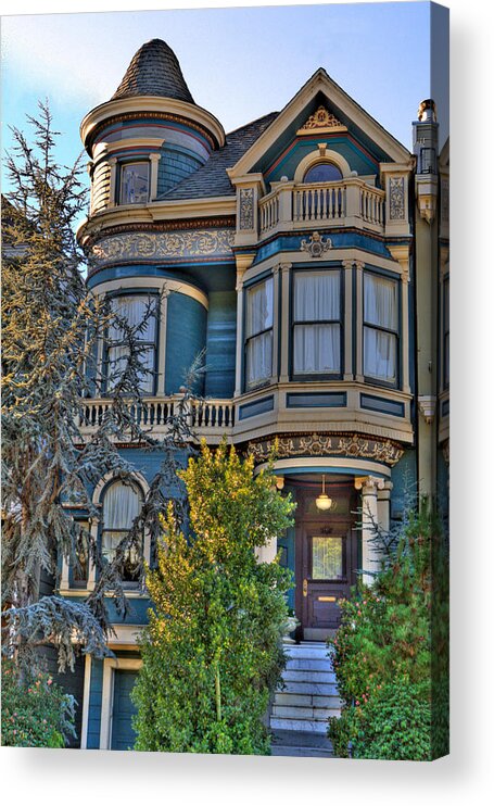 San Francisco Acrylic Print featuring the photograph San Francisco Victorian #1 by Paul Owen