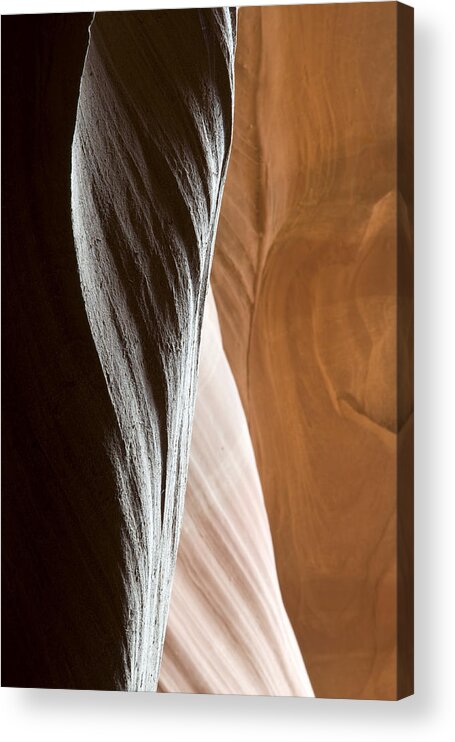 Antelope Canyon Acrylic Print featuring the photograph Sandstone Abstract #1 by Mike Irwin