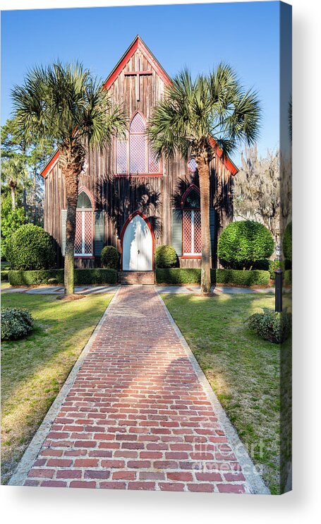 History Acrylic Print featuring the photograph The Church of the Cross, Bluffton, South Carolina #1 by Dawna Moore Photography