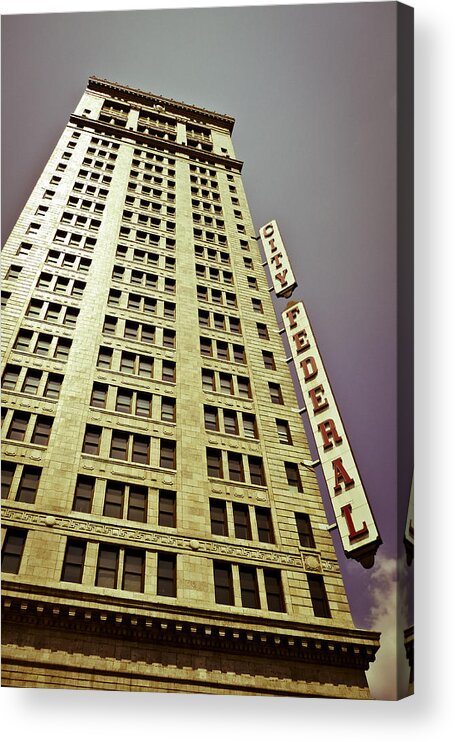 Birmingham Acrylic Print featuring the photograph The City Federal by Just Birmingham