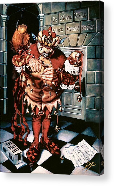 Jester Acrylic Print featuring the painting The Jesterook #1 by Patrick Anthony Pierson