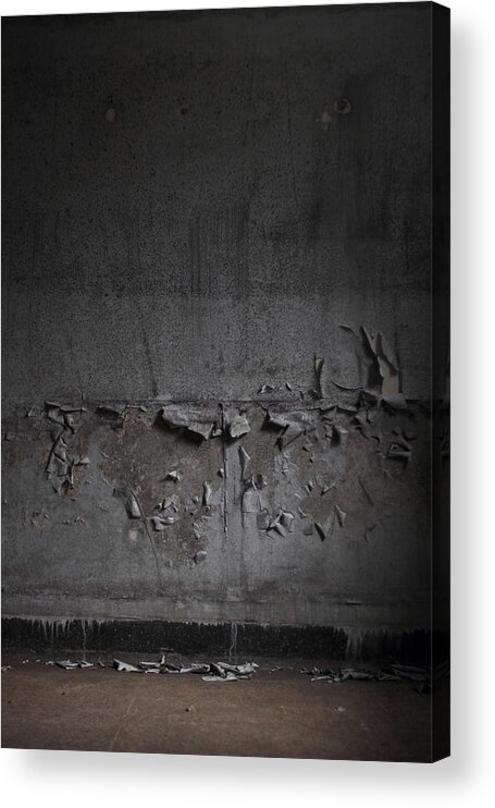 Peeling Acrylic Print featuring the photograph The Sad Act Of Being Erased by Kreddible Trout