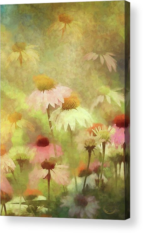 Cone Acrylic Print featuring the photograph Thoughts of Flowers #1 by Theresa Campbell