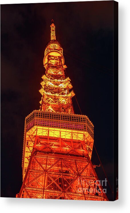 Tokyo Tower Acrylic Print featuring the photograph Tokyo Tower Minato District #1 by Benny Marty