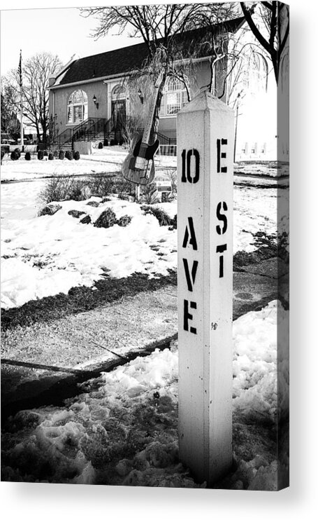 Terry D Photography Acrylic Print featuring the photograph 10 Ave and E St Belmar New Jersey by Terry DeLuco