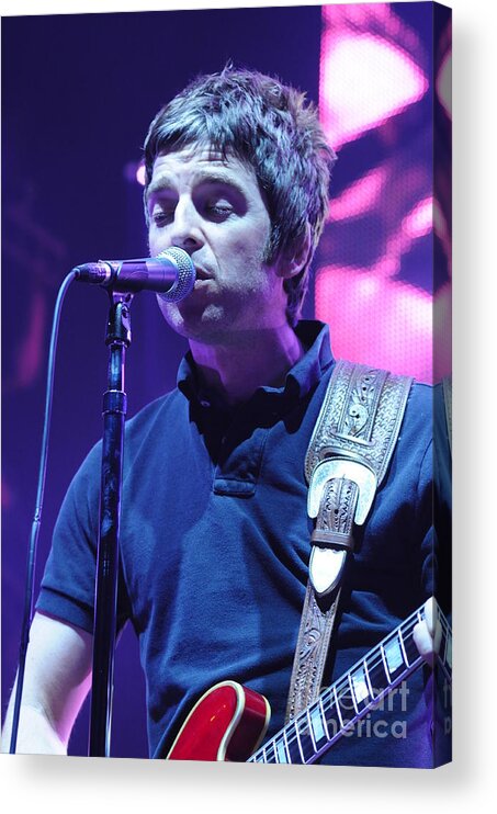 Oasis. Noel Gallagher Photographed By Jenny Potter. All Photos The Copyright Of Jenny Potter. Acrylic Print featuring the photograph Oasis #15 by Jenny Potter