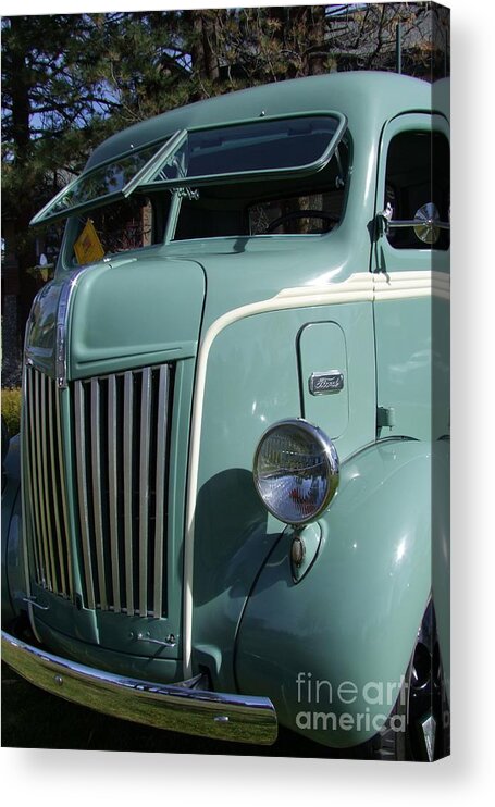 1947 Ford Cab Over Truck Acrylic Print featuring the photograph 1947 Ford Cab Over Truck by Mary Deal