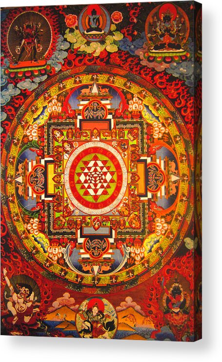 Buddhism Acrylic Print featuring the painting Buddhist Painting by Steve Fields