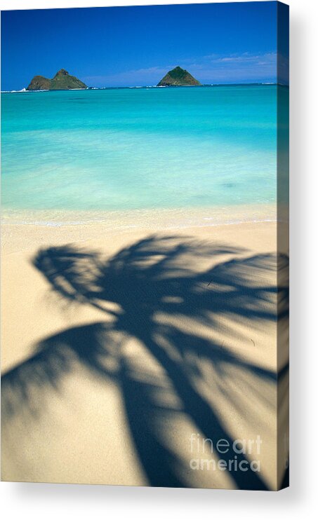 Aqua Acrylic Print featuring the photograph Oahu, Lanikai Beach #2 by Dana Edmunds - Printscapes