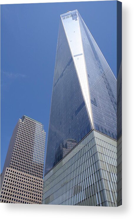 One World Trade Center Acrylic Print featuring the photograph One World Trade Center by Flavia Westerwelle