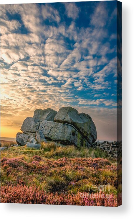 Airedale Acrylic Print featuring the photograph Sunset by hitching stone #2 by Mariusz Talarek